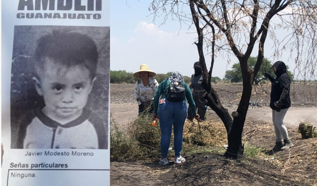 Madres Buscadoras de Sonora se movilizan en Guanajuato por niño desaparecido